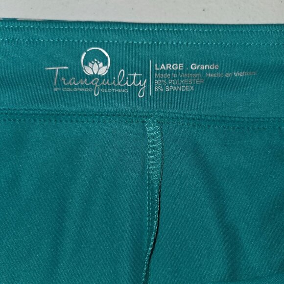 Tranquility By Colorado Clothing Large Turquoise & White Patterned Skirt 3898 - Picture 4 of 7